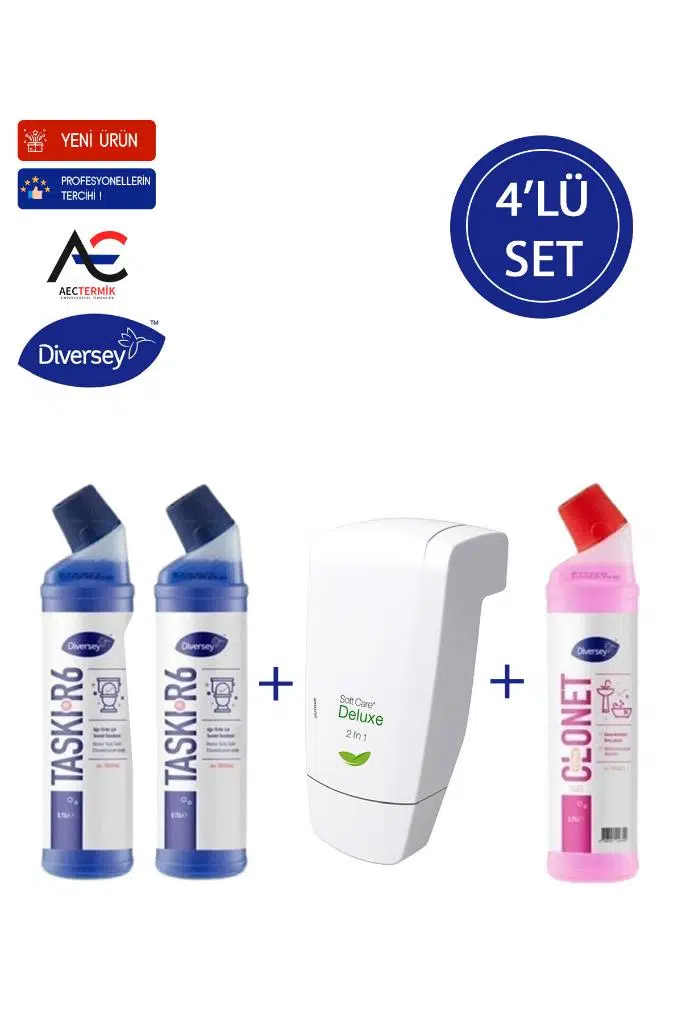 1 Adet Banyo + 2 Adet Tuvalet Temizleyici + 1 Adet Şampuan 4'lü Set