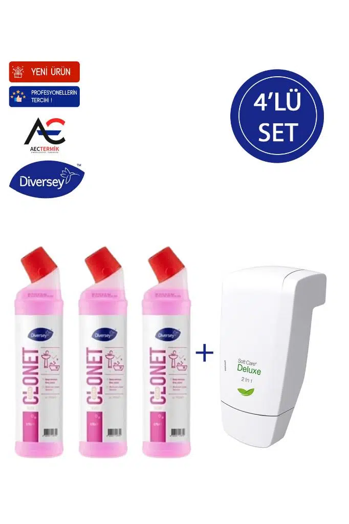 3 Adet Banyo + 1 Adet Şampuan 4'lü Set