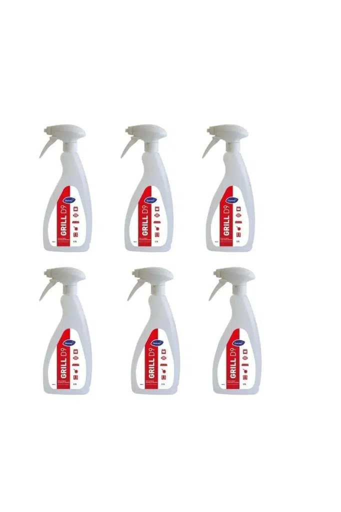 6 Adet Suma Grill D9 Ağır Yağ Çözücü Fırın Temizleme Maddesi 750 ml 6 Adet