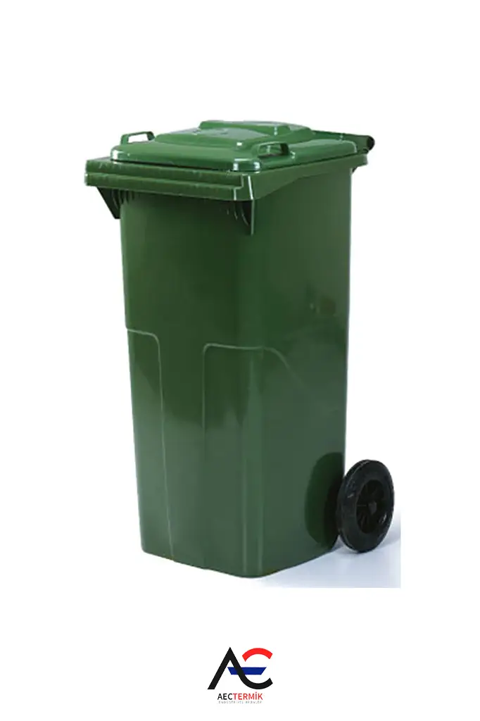 Çöp Konteyneri - Yeşil - 120 lt