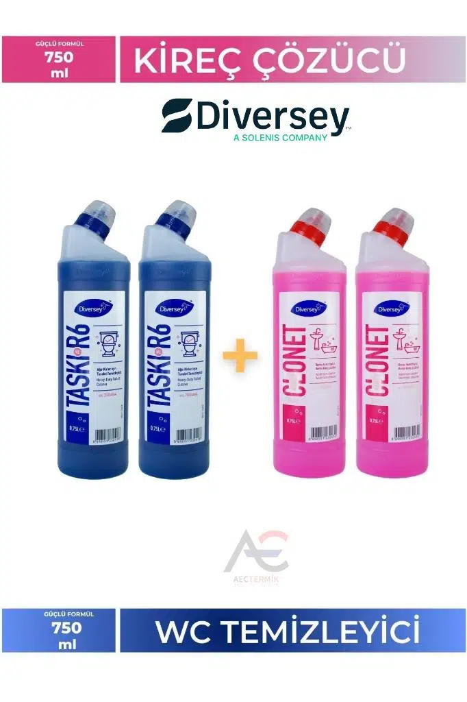 Diversey 2 Adet Room Care R6 750 ml + 2 Adet Taski Clonet Extra 750ML Online Özel Marketplace