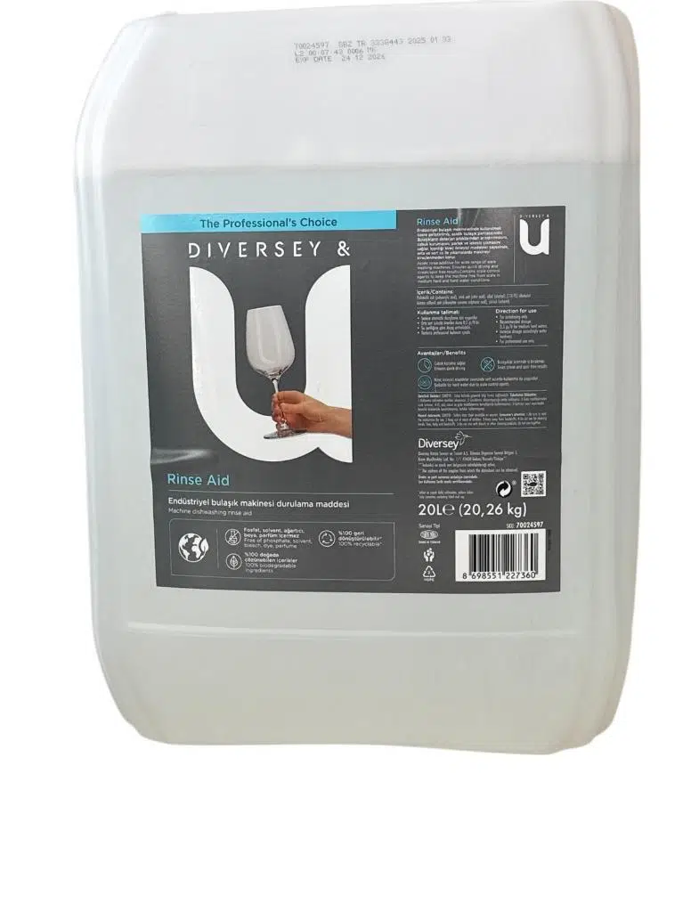 Diversey Endüstriyel Bulaşık Makinesi Durulama (Parlatıcı) Maddesi 20kg