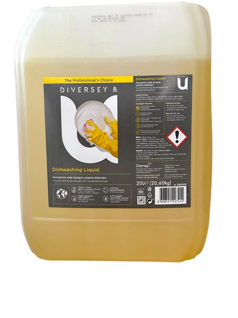 Elde Bulaşık Yıkama Deterjanı 20 Litre / Dishwashing Liquid