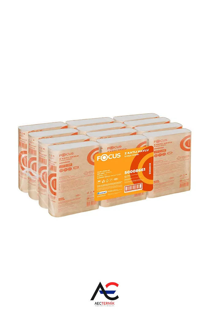 Focus Essence Z Katlı Havlu / 200 Yaprak - 12 Adet