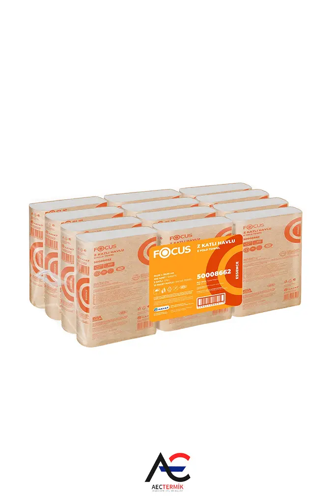 Focus Essence Z Katlı Havlu / 200 Yaprak - 12 Adet