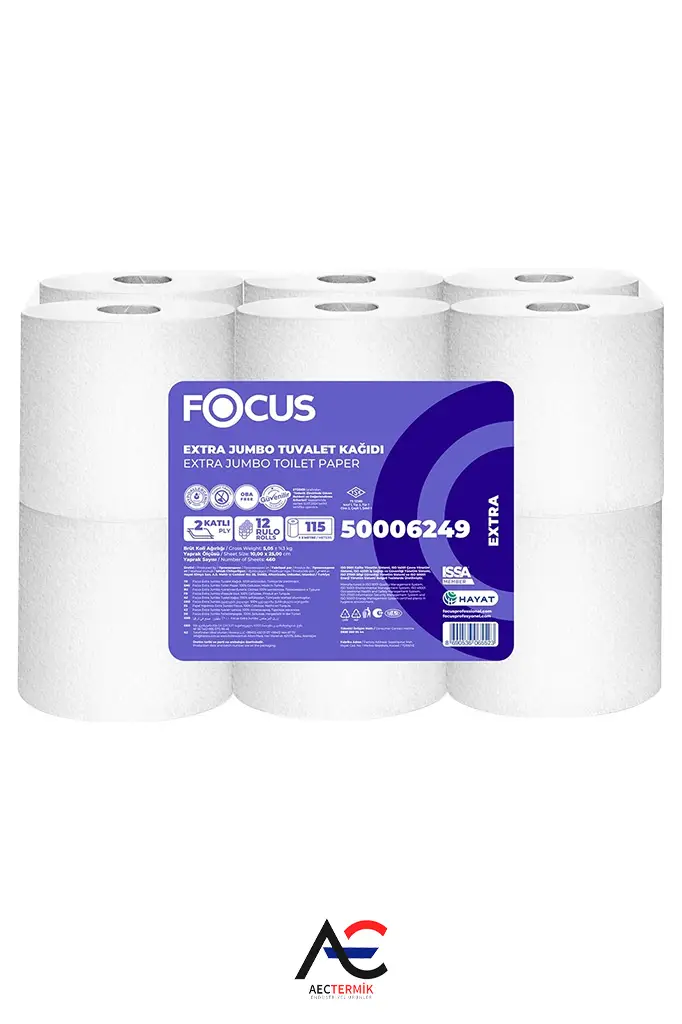 Focus Extra Jumbo Tuvalet Kağıdı / 12 Rulo