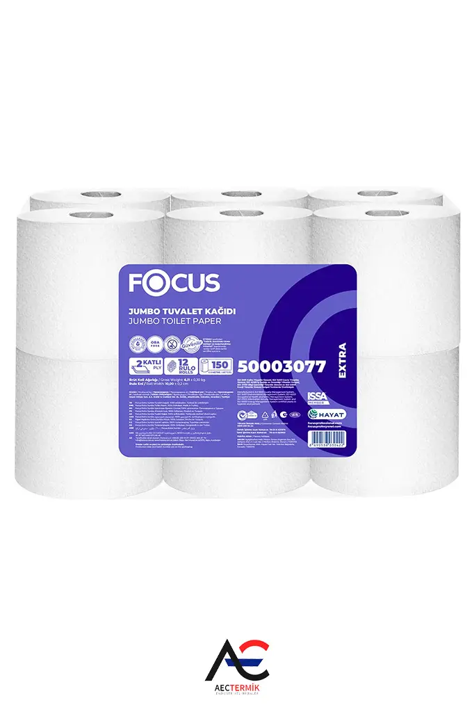 Focus Extra Jumbo Tuvalet Kağıdı / 12 Rulo