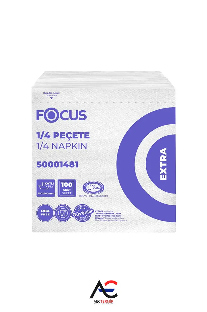 Focus Extra Peçete / 100 Yaprak - 24 Adet