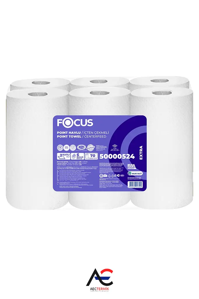 Focus Extra Point / İçten Çekmeli̇ Havlu / 6 Rulo