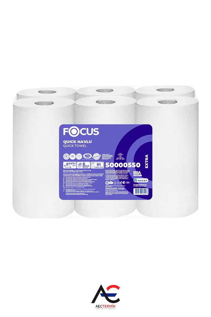 Focus Extra Quick / Sensörlü Havlu / 6 Rulo