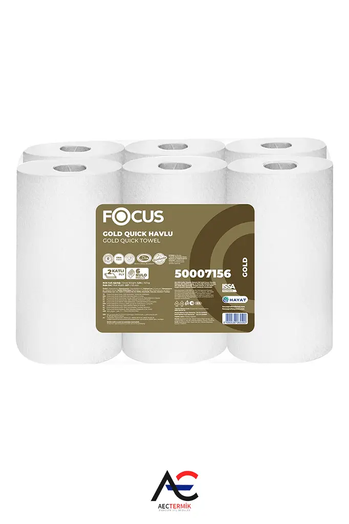 Focus Gold Quick / Sensörlü Havlu / 6 Rulo