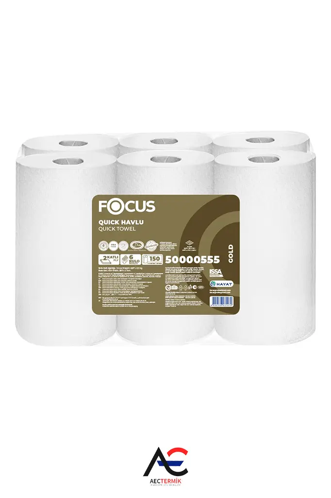 Focus Gold Quick / Sensörlü Havlu / 6 Rulo