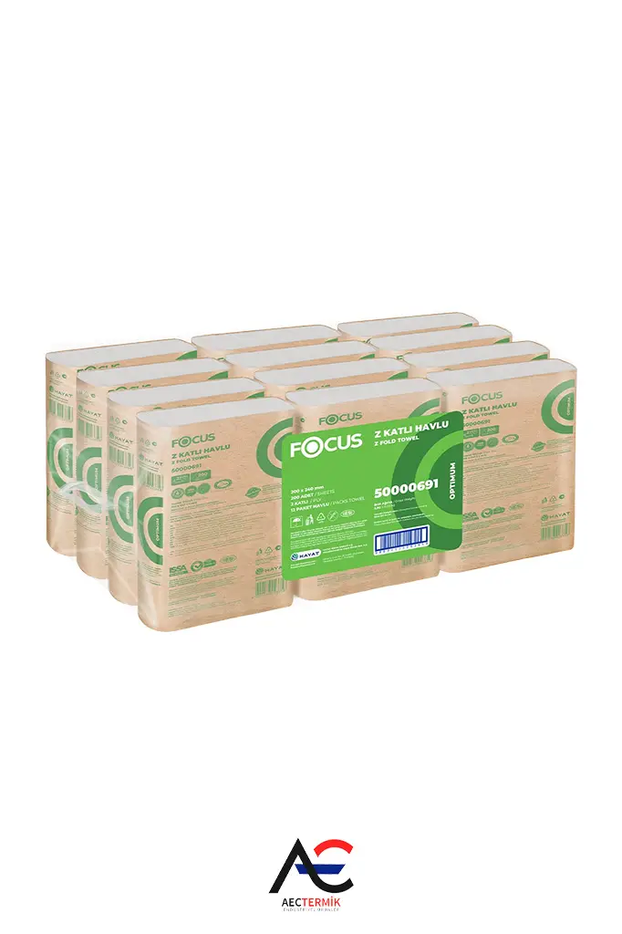Focus Optimum Z Katlı Havlu / 200 Yaprak - 12 Adet