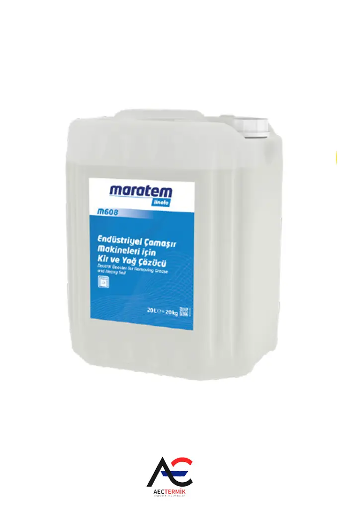 Maratem Linela Endüstriyel M608 Çamaşır Makineleri için Kir ve Yağ Çözücü 