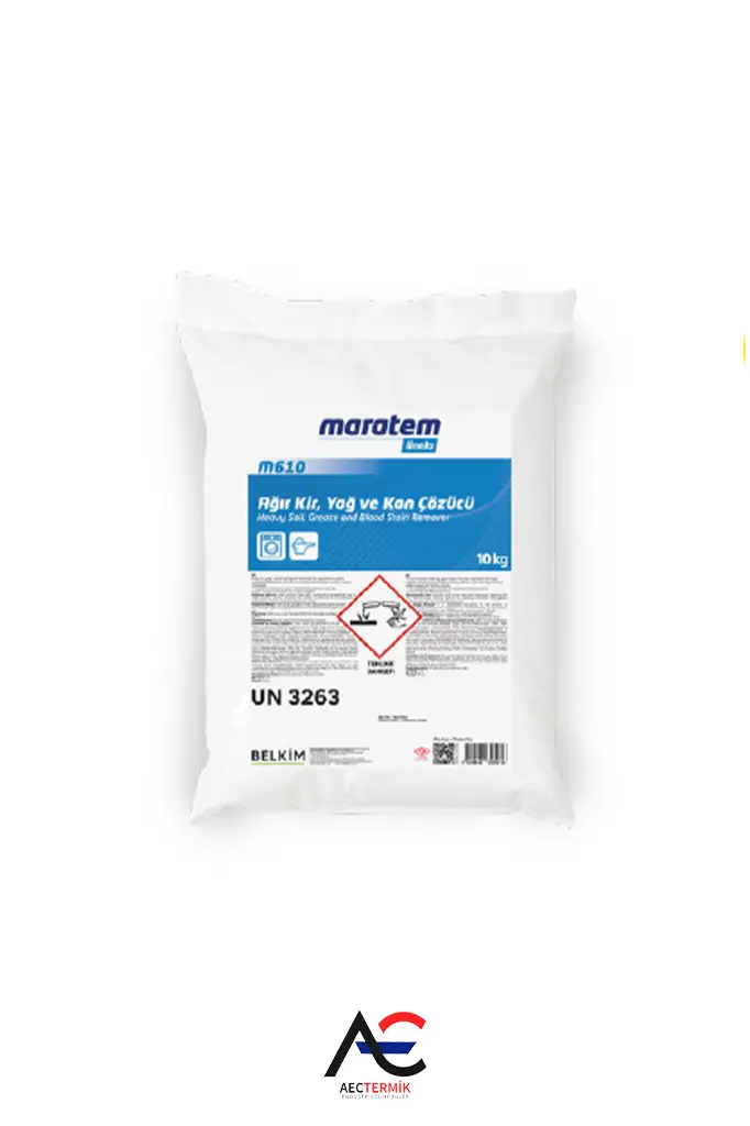 Maratem Linela M610 Ağır Kir, Yağ ve Kan Çözücü - Toz 10 kg