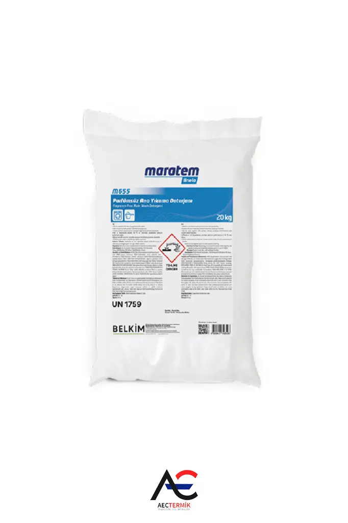 Maratem Linela M655 Parfümsüz Ana Yıkama Deterjanı - Toz 20 kg