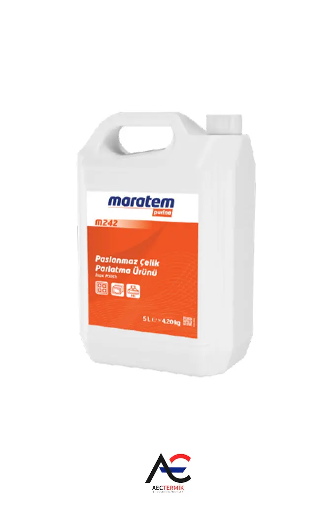 Maratem Purina M242 Paslanmaz Çelik Parlatma Ürünü - 5 lt