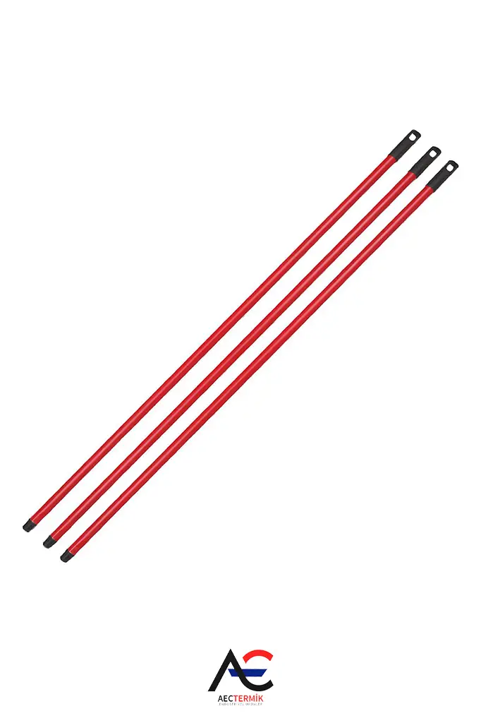 Metal Sap Vidalı Kırmızı - 110 cm