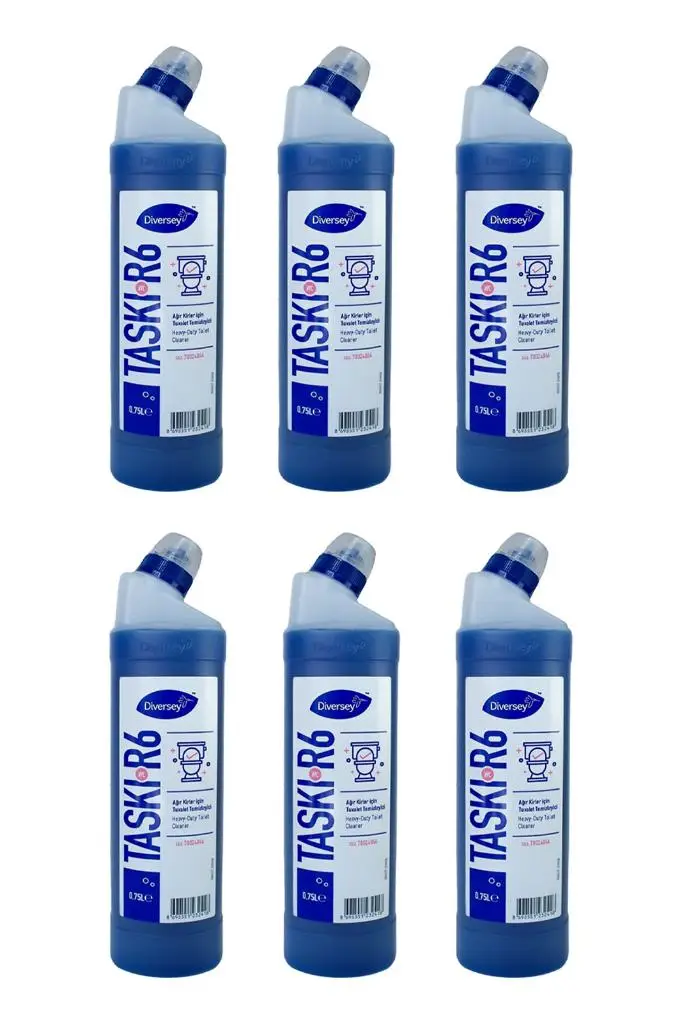 Taski R6 Tuvalet Temizleme Ürünü 6'lı Set 750ml Ağır Kir Temizlik