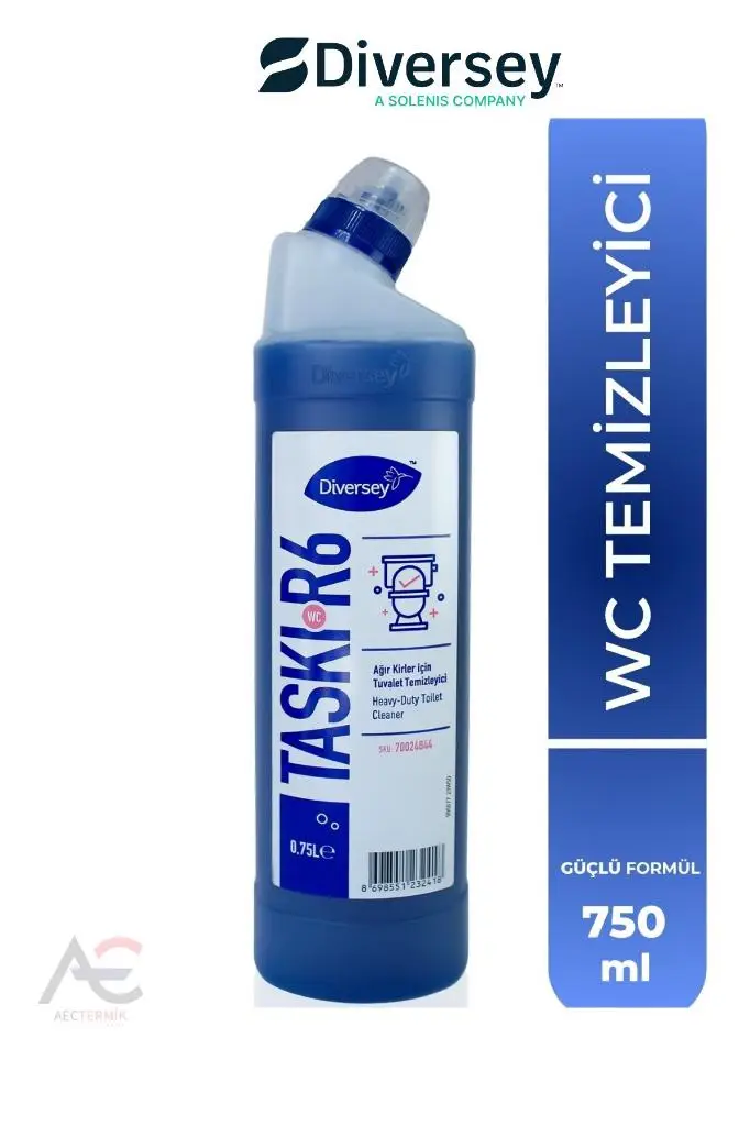 Taskı R6 Wc Ağır Kirler Için Tuvalet Temizleyici 750 Ml